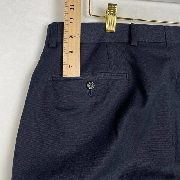 Ralph Lauren Men’s Dress Pants 34X30 Classic Fit‎ Flat Front Pants Black - Picture 7 of 15
